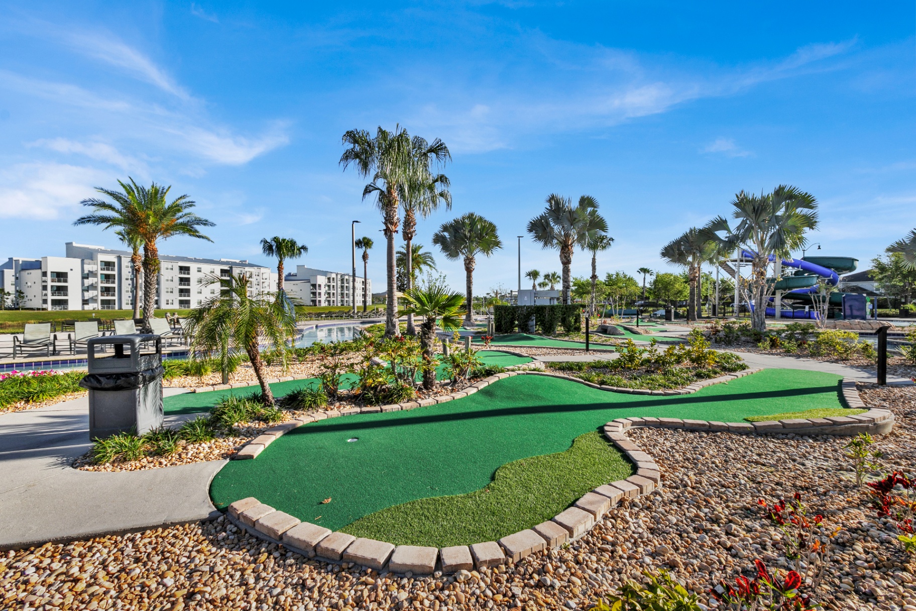 On-site mini golf course