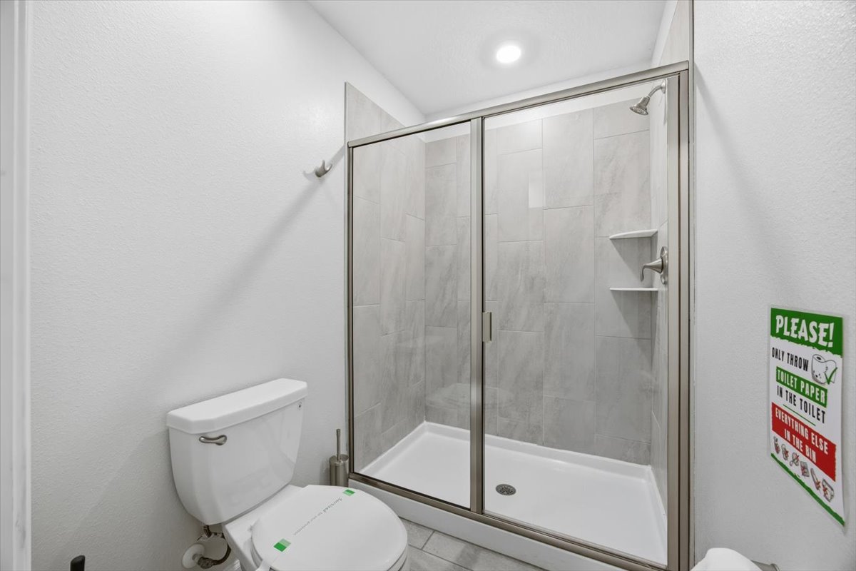 Bathroom with walk-in shower