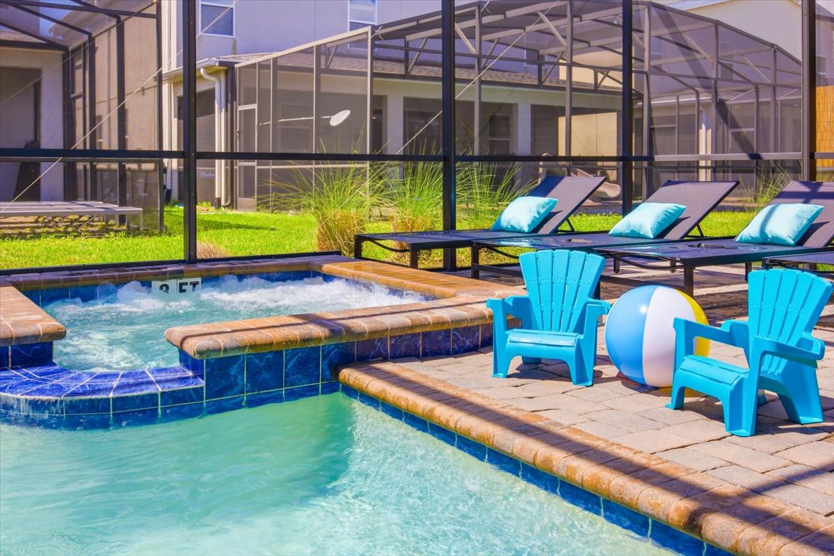 Spa with lounge chairs